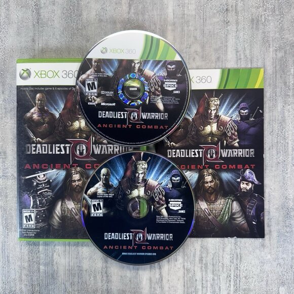 Deadliest Warrior: Ancient Combat (Xbox 360, 2012) Complete CIB w/DVD TESTED - Picture 1 of 4